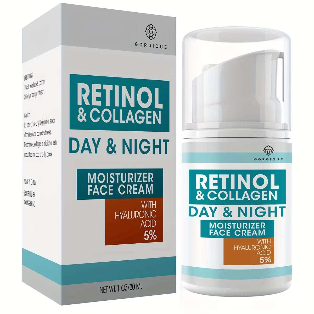 Retinol Hydrating Cream for Day and Night Use - Facial Lotion for Men and Women