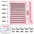 Transform Your Look with the 2-in-1 DIY Clusters Eyelash Extension Bond and Seal Kit - Natural Faux Mink Lashes Included!