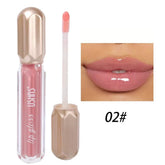 Glitter Pearlescent Moisturizing Lip Gloss - Long-Lasting, Non-Stick, Shimmering Red  for Women