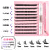 Transform Your Look with the 2-in-1 DIY Clusters Eyelash Extension Bond and Seal Kit - Natural Faux Mink Lashes Included!