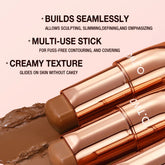 Long-Wear Contour Stick - Lightweight Cream for Sculpting, Concealing, and Bronzing
