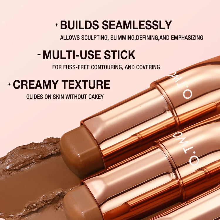 Long-Wear Contour Stick - Lightweight Cream for Sculpting, Concealing, and Bronzing