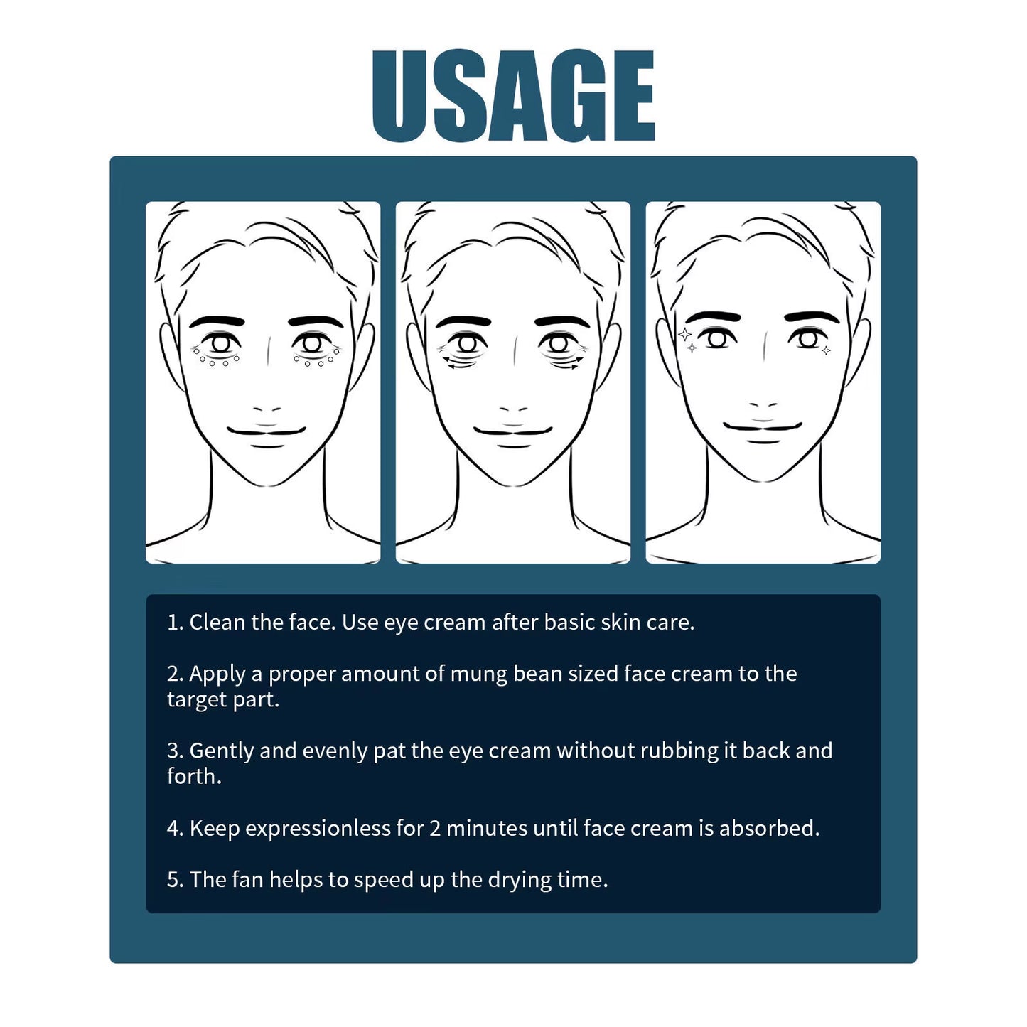 Men's Eye Cream for Dark Circle Reduction, Fine Line Minimization, Puffiness Relief, and Moisturizing Anti-Aging Care