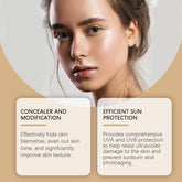 Gold Snail BB Cream SPF 50 - Moisturizing Sunscreen Makeup with Long-Lasting Concealing Properties