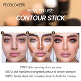 Full Coverage Concealer and Foundation Stick for Blemish and Dark Circle Correction - Face Makeup Primer Pen