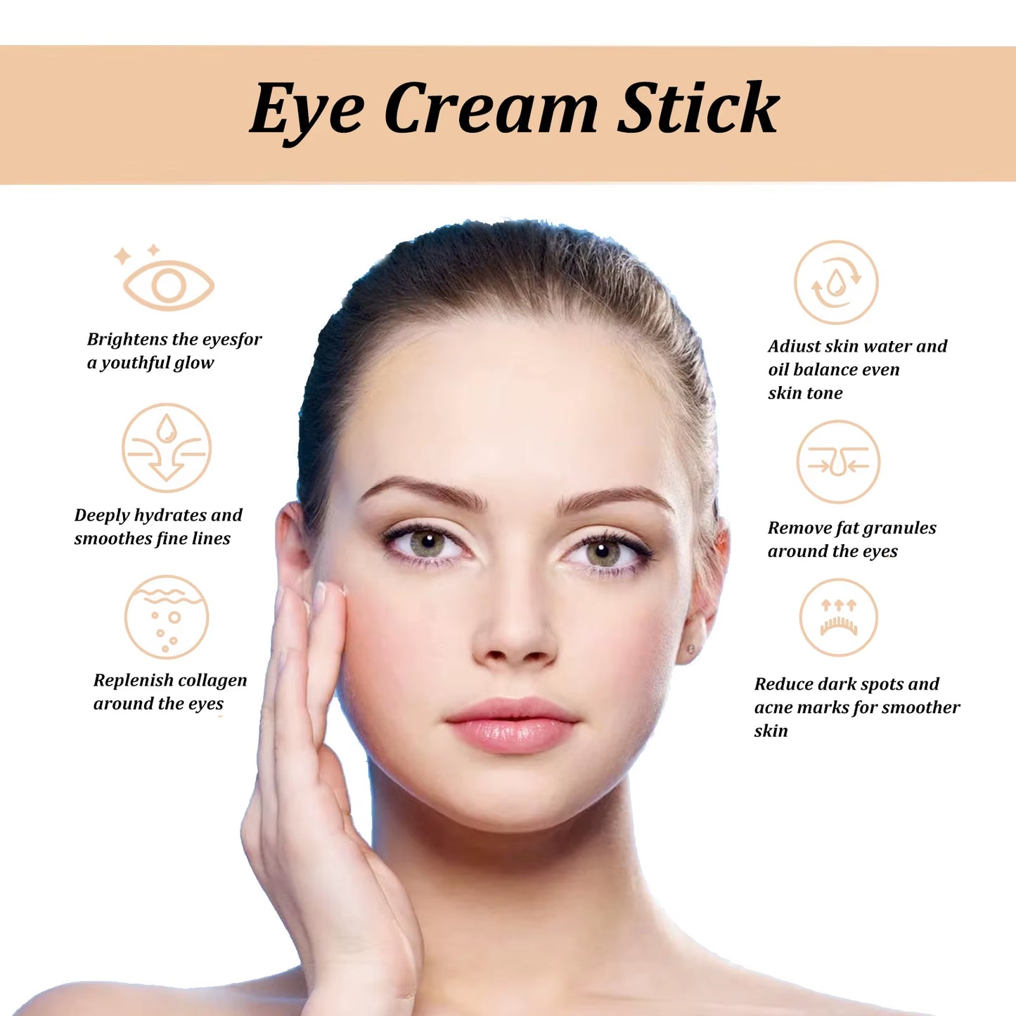 Snail Eye Cream for Anti-Wrinkle and Dark Circle Treatment, Firming and Moisturizing Solution for Puffiness and Fine Lines