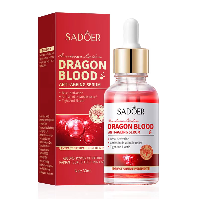 Ganoderma Lucidum Dragon Blood Facial Serum and Moisturizing Emulsion for Refreshing Skin Care