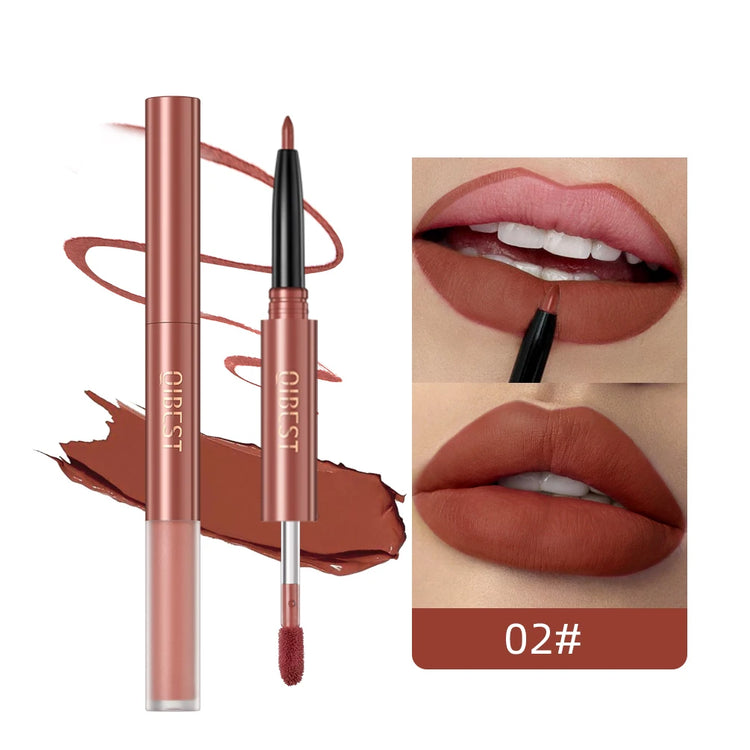 Transform Your Look with Our Double-End Waterproof Lip Gloss and Lipstick Pencil Set – Long Lasting Matte Lip Liner Available in 6 Stunning Colors!