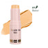 Full Coverage Facial Stick Foundation for Dark Skin - Long-Lasting Oil-Control Concealer Base Cream with Matte Natural Finish