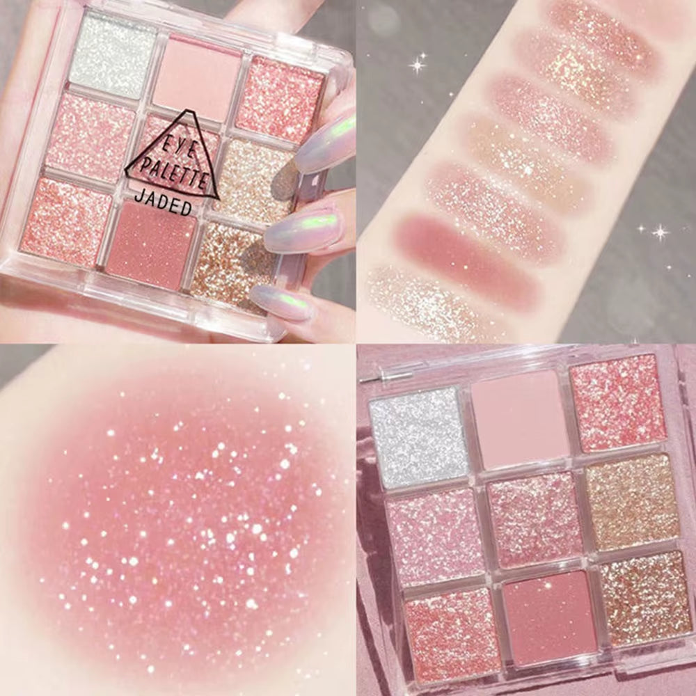 - Butter Orange and Brown Shades with Pearly, Matte, and Glitter Finishes for Long-Lasting Eye Makeup