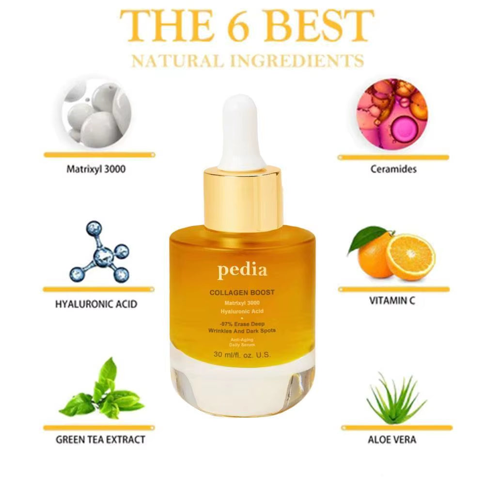 Collagen-Infused Face Serum: Deep Hydration Moisturizer for Enhanced Skin Elasticity and Anti-Aging Benefits
