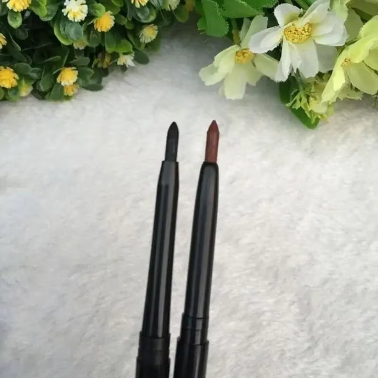 3-Piece Set of Waterproof Retractable Eyeliner Pencils in Black and Brown for Women