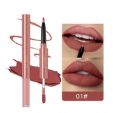 Transform Your Look with Our Double-End Waterproof Lip Gloss and Lipstick Pencil Set – Long Lasting Matte Lip Liner Available in 6 Stunning Colors!