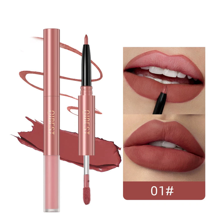 Transform Your Look with Our Double-End Waterproof Lip Gloss and Lipstick Pencil Set – Long Lasting Matte Lip Liner Available in 6 Stunning Colors!
