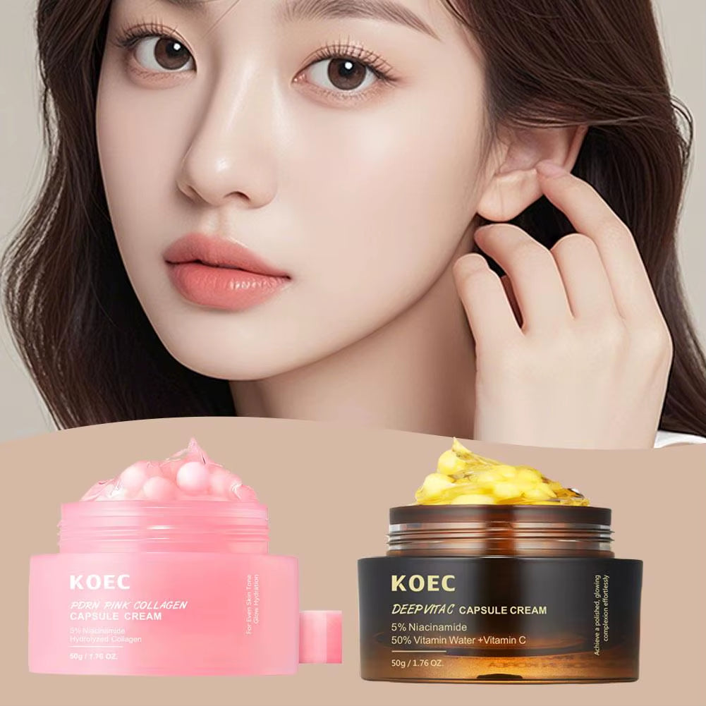 KOEC Anti-Wrinkle Face Cream with Polypeptide Collagen for Moisturizing, Tightening, and Soothing Hydration