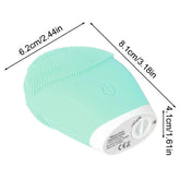 Electric Silicone Facial Cleansing Massager with Vibration for Pore Cleaning and Skincare
