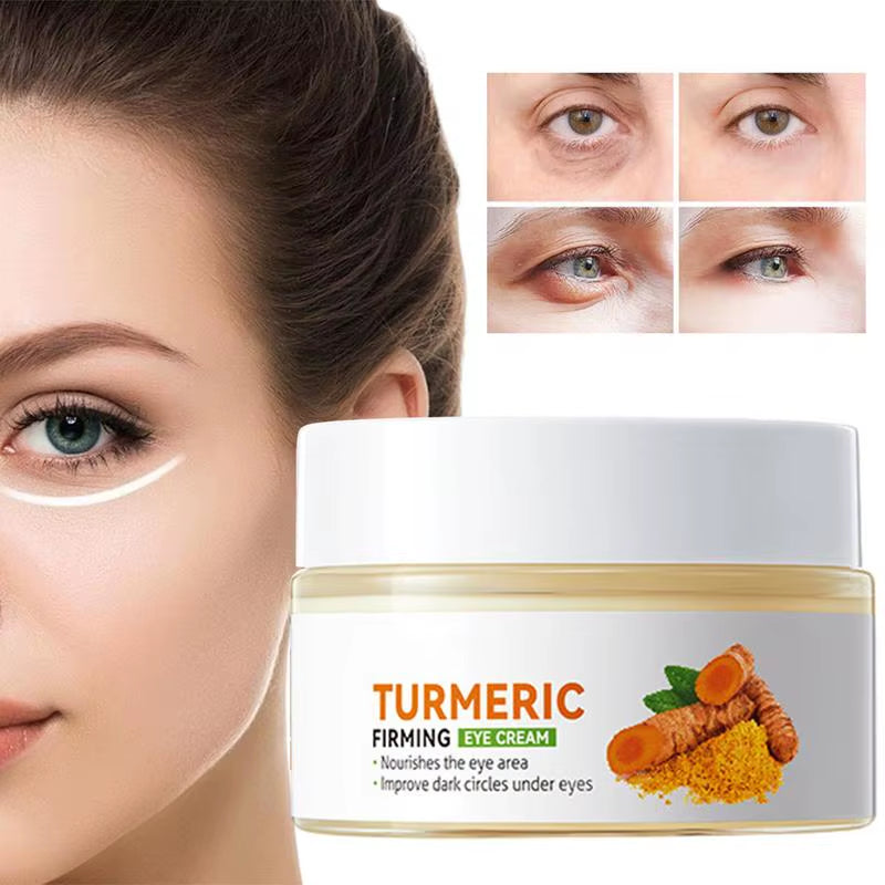 Turmeric Infused Firming Eye Cream for Dark Circles and Moisturization