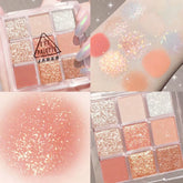 - Butter Orange and Brown Shades with Pearly, Matte, and Glitter Finishes for Long-Lasting Eye Makeup