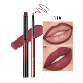 Ultimate Matte Nude Lipstick and Lip Liner Pencil Set - Waterproof, Long-Lasting, and Perfect for All-Day Wear!