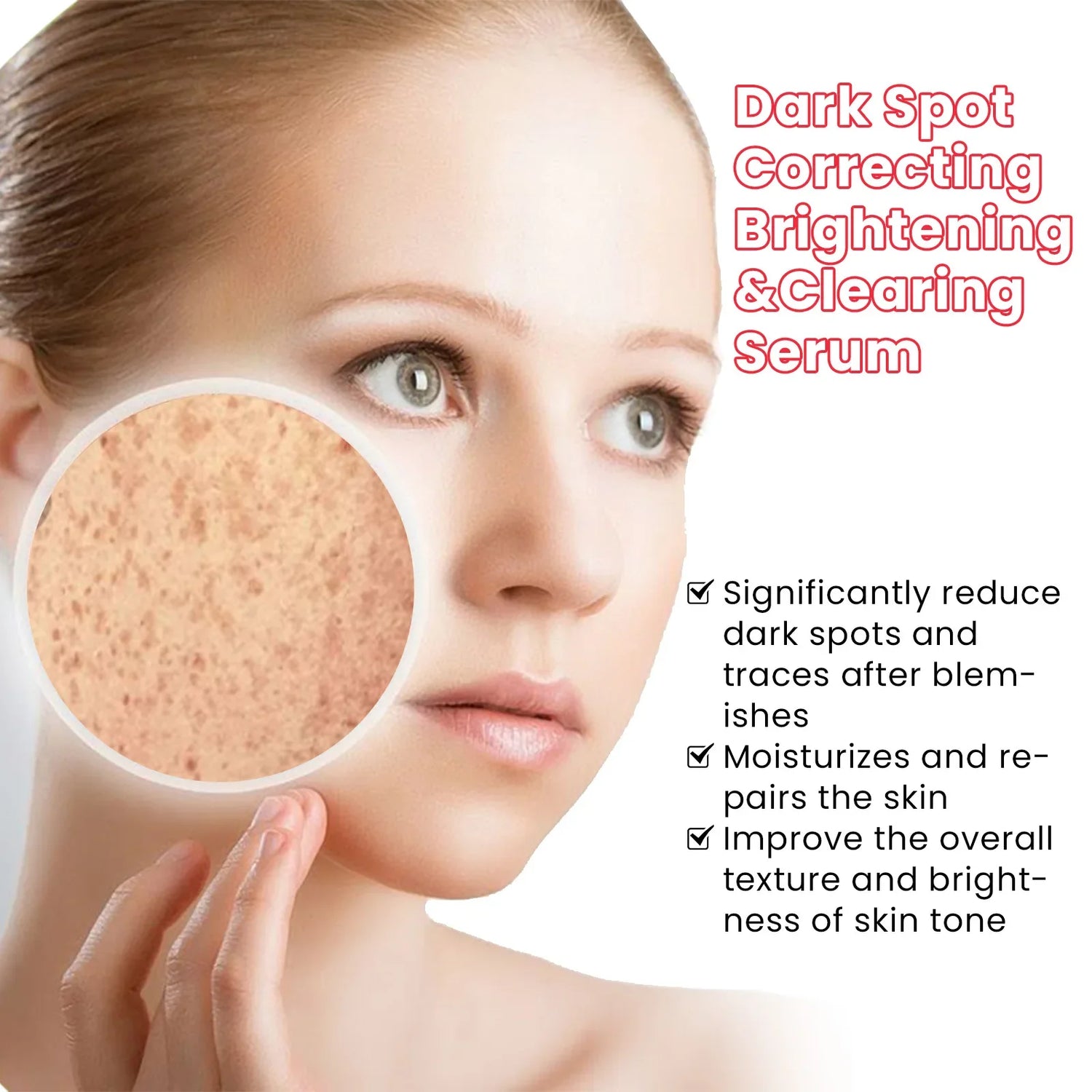 Melanin Correcting Serum for Pigmentation Repair and Brightening, Reducing Melasma and Dark Spots while Combating Aging and Fading Freckles