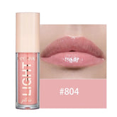 Glitter Pearlescent Moisturizing Lip Gloss - Long-Lasting, Non-Stick, Shimmering Red  for Women