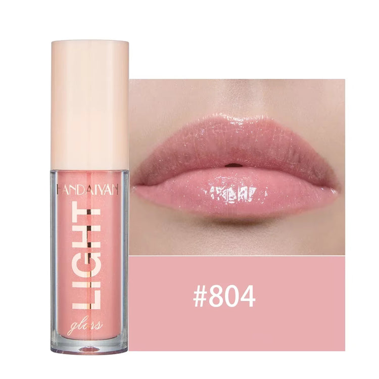 Glitter Pearlescent Moisturizing Lip Gloss - Long-Lasting, Non-Stick, Shimmering Red  for Women