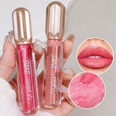 Glitter Pearlescent Moisturizing Lip Gloss - Long-Lasting, Non-Stick, Shimmering Red  for Women