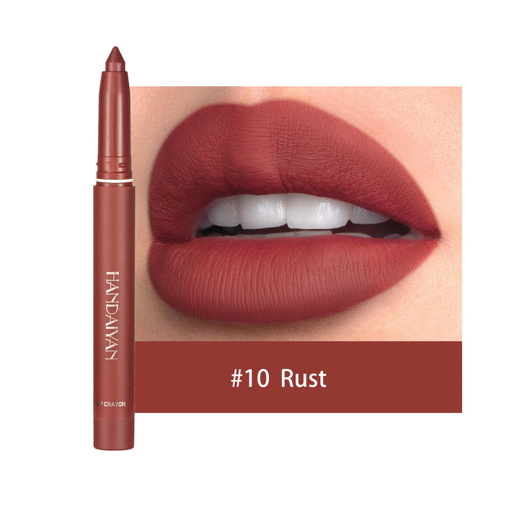 LuxeLip Vault™ by Handayan – 12 Matte Nude & Pink Shades for All-Day Perfection