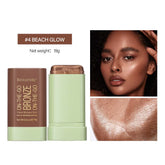 Professional Bronzer and Highlighter Stick for Contouring and Blushing - Peach Shade, Korean Cosmetic Powder