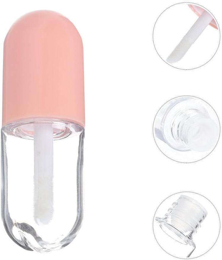 Elevate Your Beauty Routine with 8Pcs Refillable Pink Lip Gloss Tubes - Perfect for DIY Cosmetics and On-the-Go Glam!