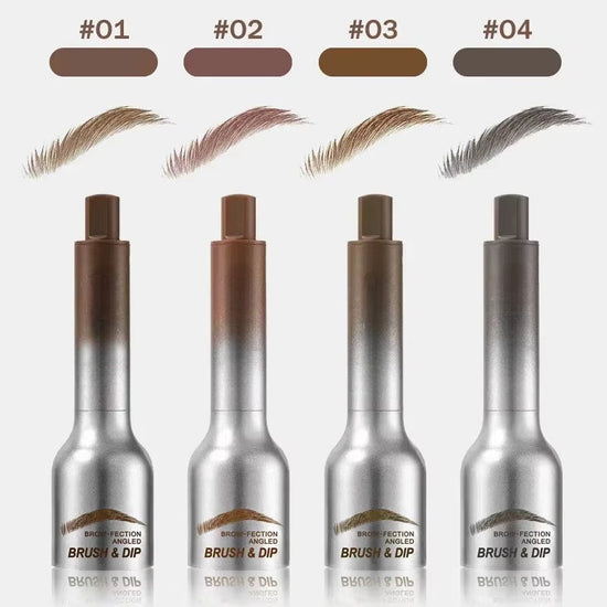 3D Dye Eyebrow Pencil – Waterproof, Smudge-Proof Brow Enhancer with Large Brush for Natural, Long-Lasting Black and Brown Brows