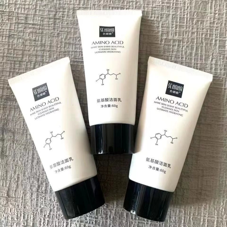 Amino Acid Facial Cleanser for Oil Control and Deep Cleansing - Gentle Moisturizing Foam Face Wash for All Skin Types, 60G