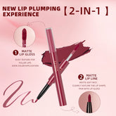 Transform Your Look with Our Double-End Waterproof Lip Gloss and Lipstick Pencil Set – Long Lasting Matte Lip Liner Available in 6 Stunning Colors!