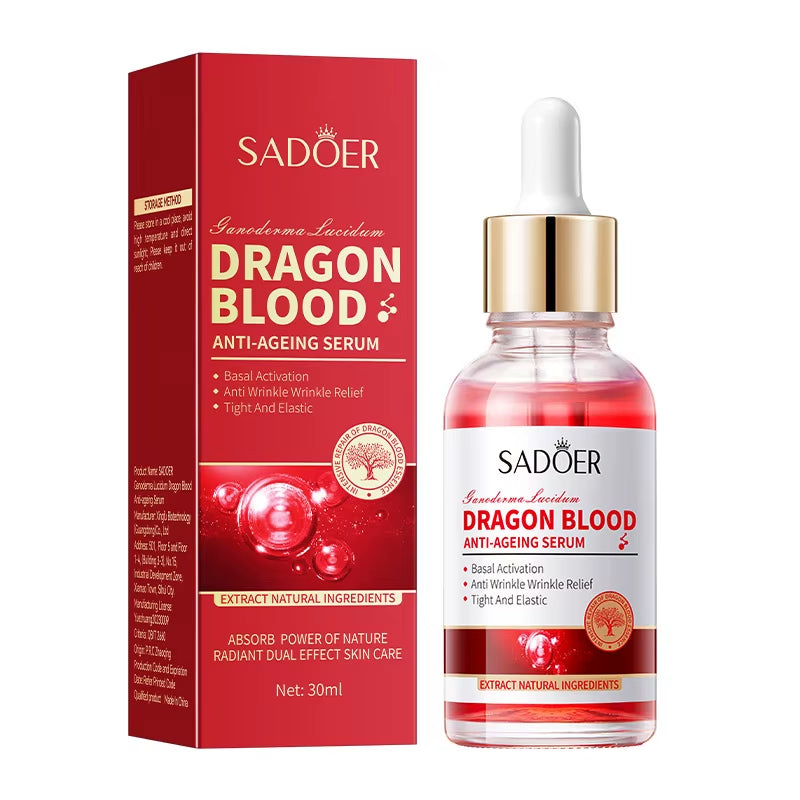 Ganoderma Lucidum Dragon Blood Facial Serum and Moisturizing Emulsion for Refreshing Skin Care