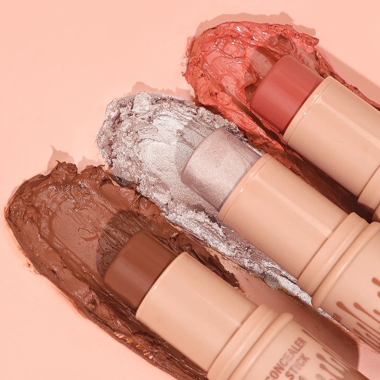 Contour Stick Set for Natural Matte Finish - Waterproof Highlighters and Shadow for V-Face Shaping and Contouring Makeup