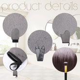 5 Pieces Self Tanning Mitt Applicator Kit, Includes Tanning Mitt, Exfoliating Glove, Mini Face Glove, Back Lotion Applicator, and Large Brush Makeup(Gray)