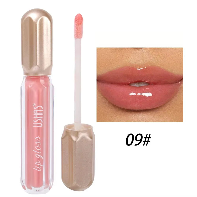 Glitter Pearlescent Moisturizing Lip Gloss - Long-Lasting, Non-Stick, Shimmering Red  for Women