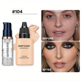 Makeup Set: 2-Piece Primer and Matte Velvet Waterproof Foundation for Long-Lasting, Portable Travel Use