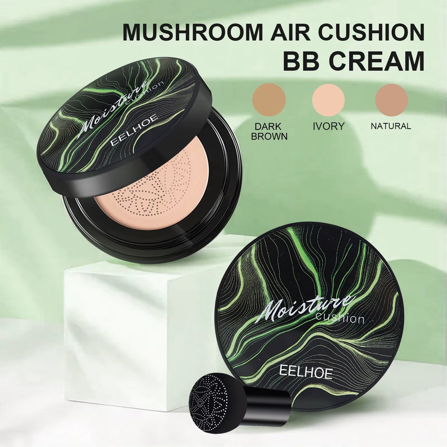 Professional Mushroom Air Cushion CC Cream - Waterproof Brightening Foundation with Concealing Properties