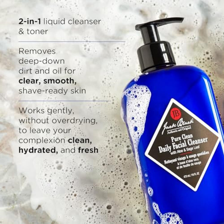 Pure Clean Daily Facial Cleanser, 16 Fl Oz
