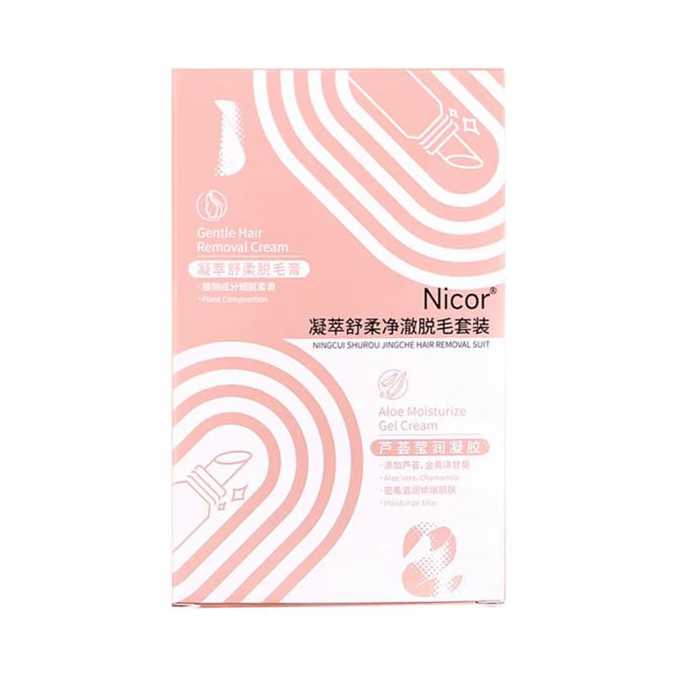 Nicor Lip Hair Removal Cream – Gentle Facial Hair Remover for Men & Women, Smooth Lip & Moustache Area in Minutes