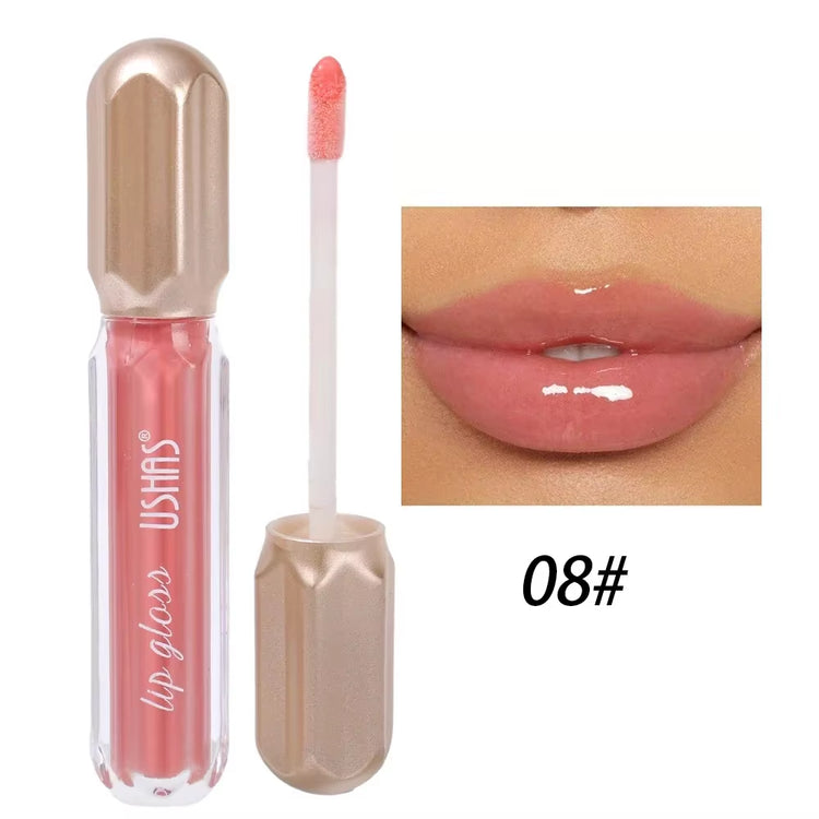 Glitter Pearlescent Moisturizing Lip Gloss - Long-Lasting, Non-Stick, Shimmering Red  for Women