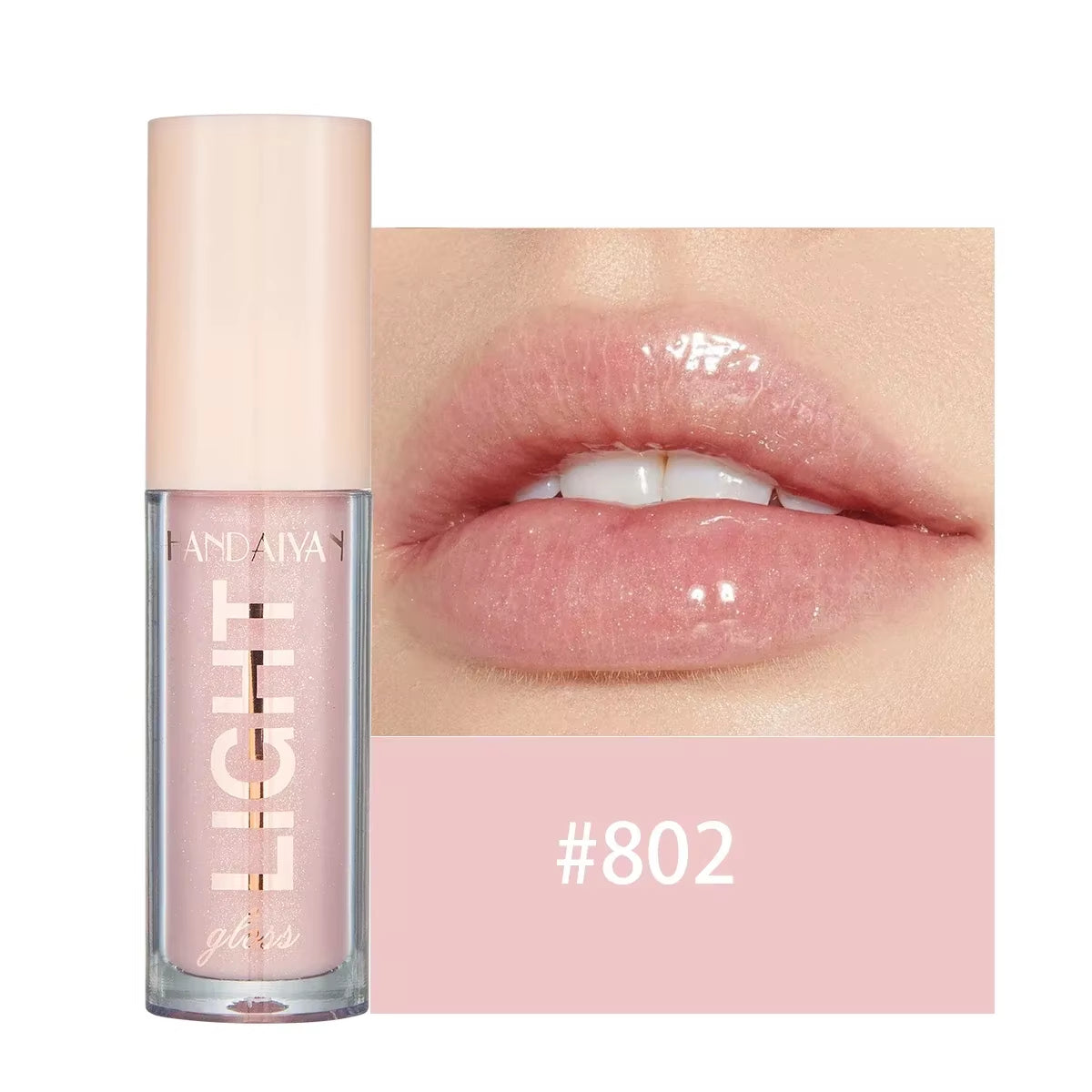 Glitter Pearlescent Moisturizing Lip Gloss - Long-Lasting, Non-Stick, Shimmering Red  for Women