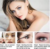 Mascara Black Volume and Length 4D Silk Fiber Lash Mascara Waterproof Mascara Voluminous Eyelashes,Dramatic Extension,Long Lasting Fiber Mascara Liquid Lash Extensions Mascara