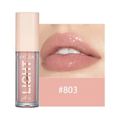 Glitter Pearlescent Moisturizing Lip Gloss - Long-Lasting, Non-Stick, Shimmering Red  for Women