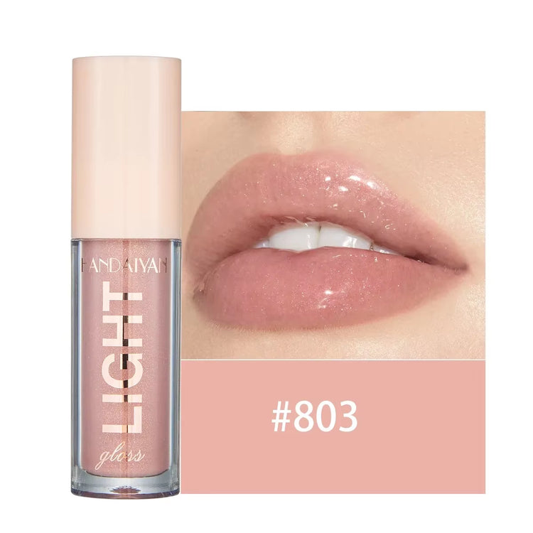 Glitter Pearlescent Moisturizing Lip Gloss - Long-Lasting, Non-Stick, Shimmering Red  for Women