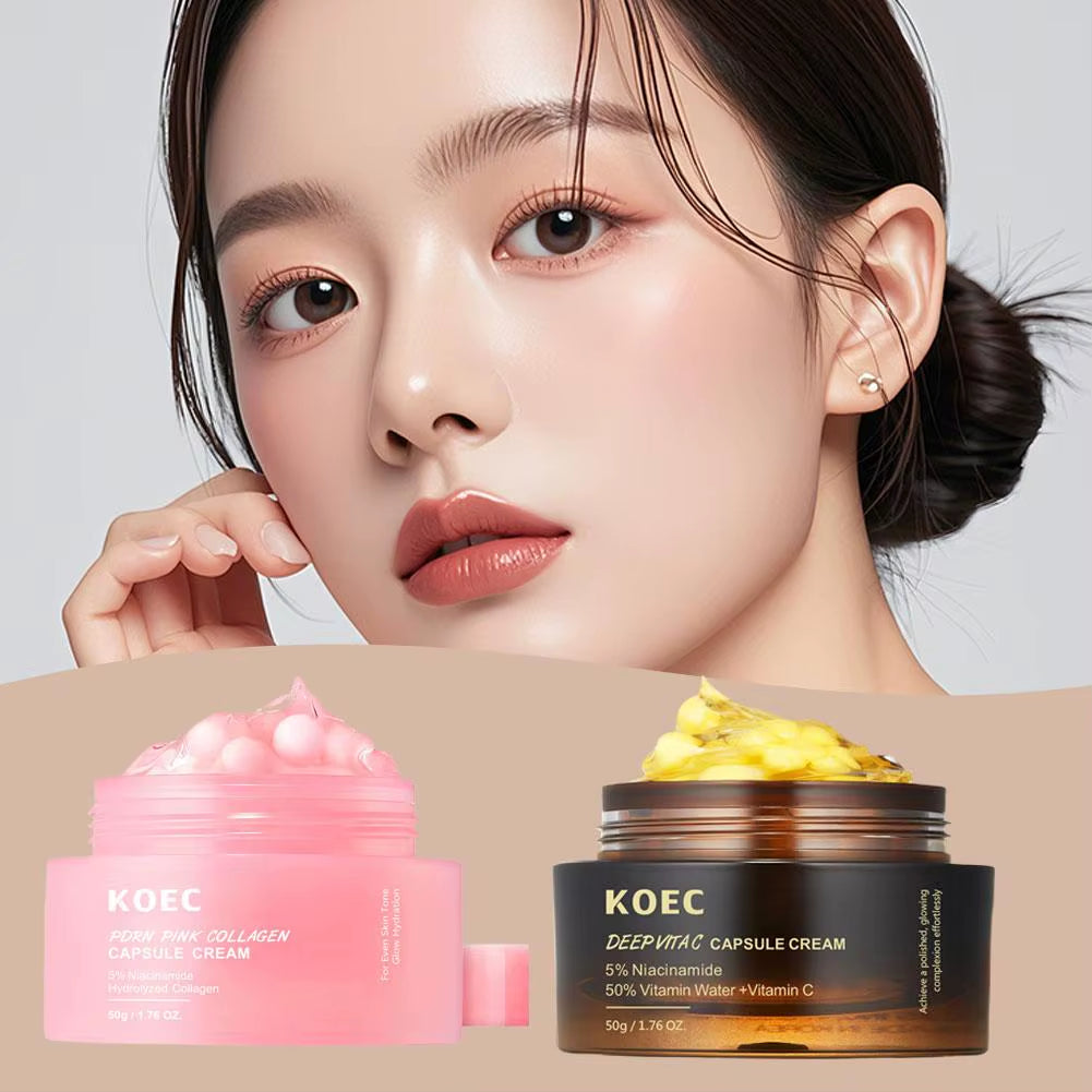 KOEC Anti-Wrinkle Face Cream with Polypeptide Collagen for Moisturizing, Tightening, and Soothing Hydration