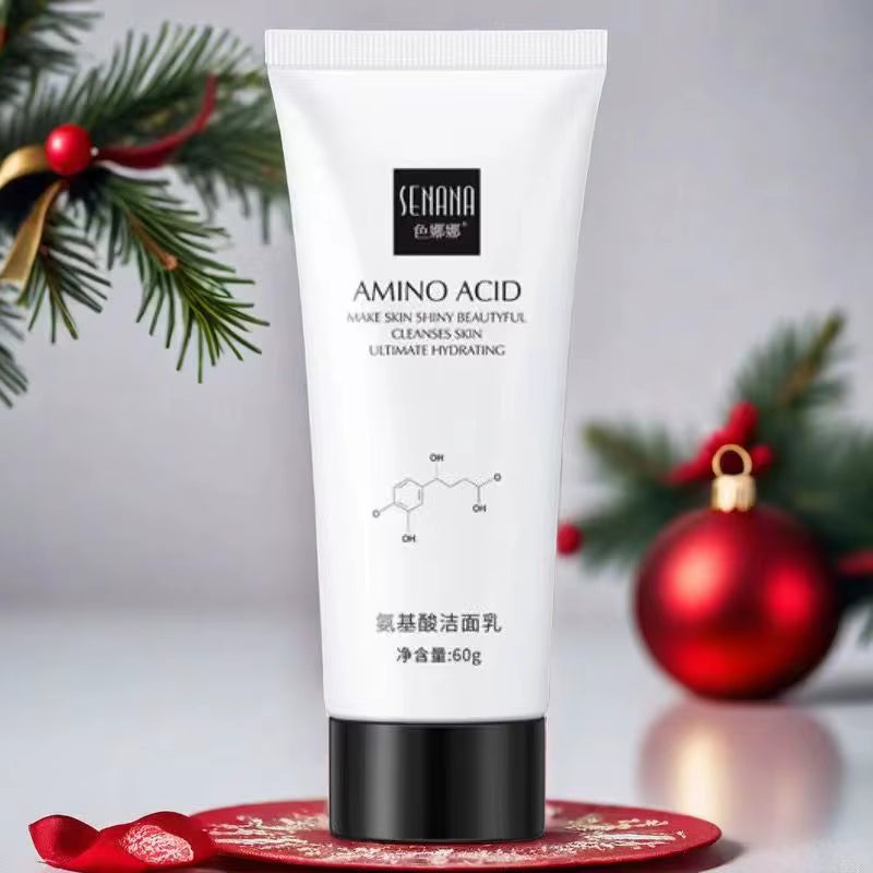 Amino Acid Facial Cleanser for Oil Control and Deep Cleansing - Gentle Moisturizing Foam Face Wash for All Skin Types, 60G