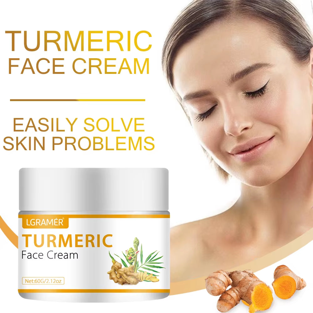 Turmeric Infused Moisturizer - Dual Action Day & Night Cream for Dark Spot Correction, Anti-Wrinkle, and Acne Pigmentation Treatment