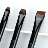 3-Piece Set of Precision Eyeliner and Eyebrow Brushes for Contouring and Makeup Application